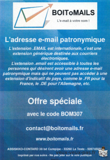 Adresse mail personnalisée