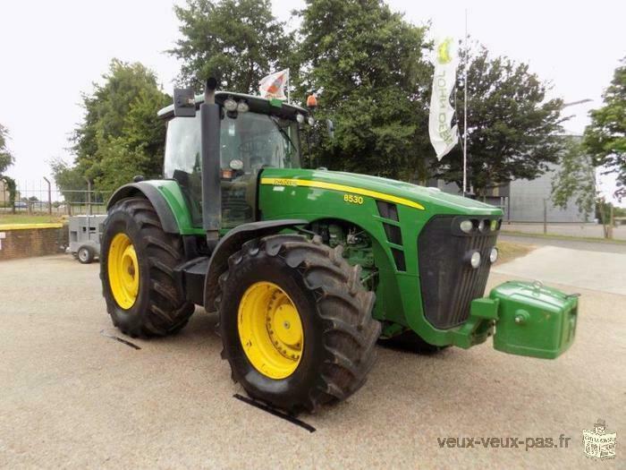 vend tracteur John deere 8530