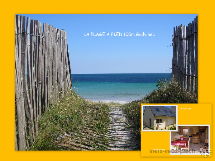 " LA PLAGE A PIED" 100m ~ Guilvinec ~ BRETAGNE