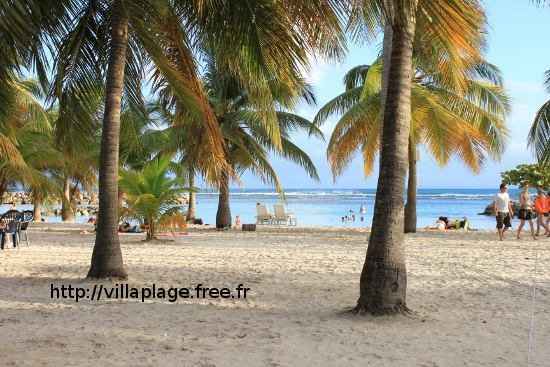 location meublée Haut de villa 500 m plage Sainte-Anne