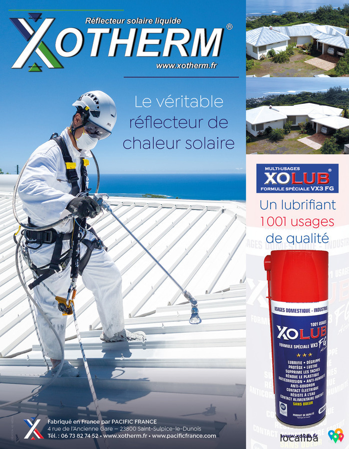 XOTHERM le véritable réflecteur de chaleur solaire sous forme de peinture anti-chaleur