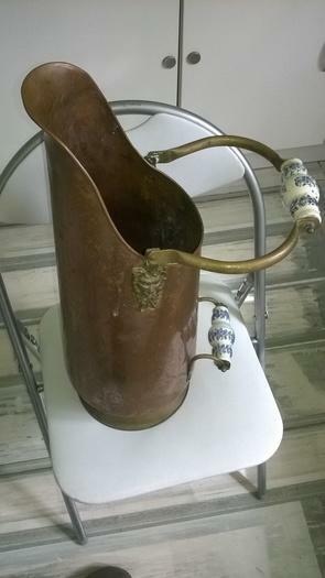 Vintage, Scuttle Charbon, Pot De Cendres, Seau De