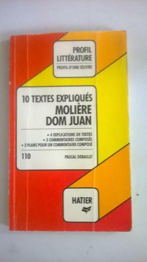 Livre 10 textes expliques MOLIERE