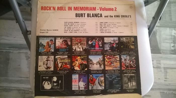 Vinyle 33T Burt Blanca and the King Creole's "Rock