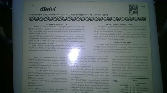 Vinyle 33t DIAiRI Montbéliard