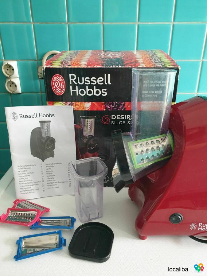 Russell Hobbs Hachoir Râpe Electrique (Râpe Fin, Epais et Tranche)