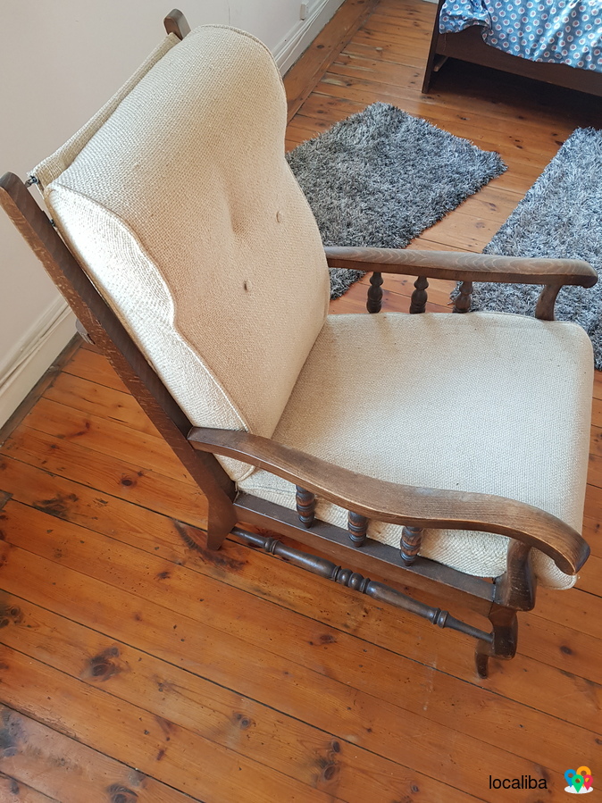 Old wooden armchair