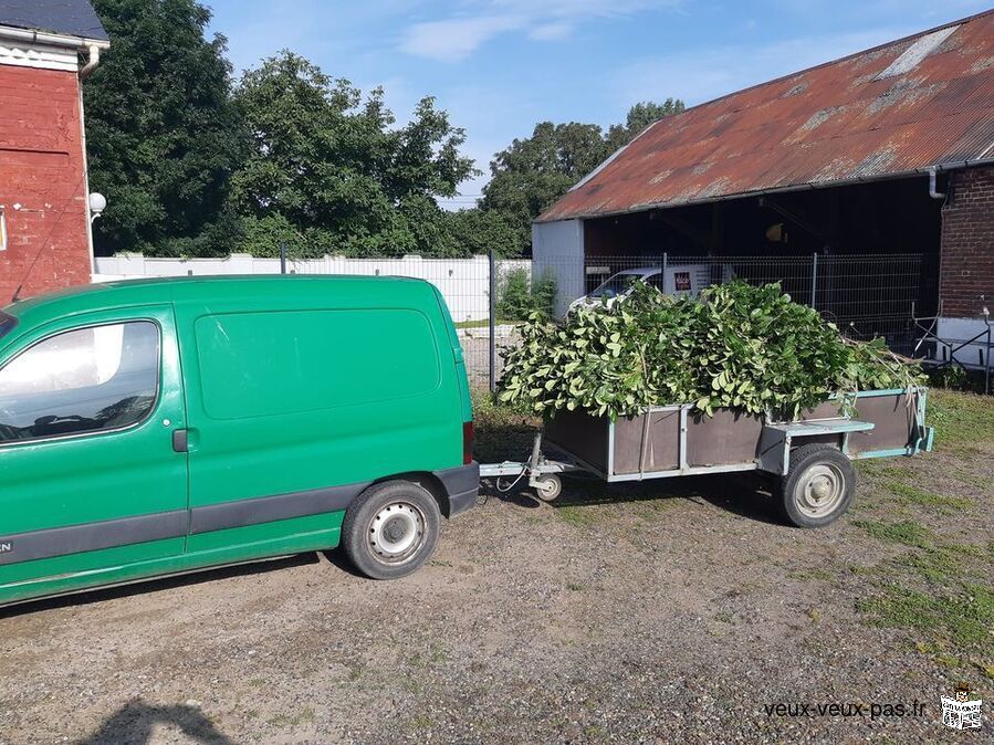 Évacuation déchet vert ou encombrants déchetterie