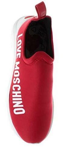 Love Moschino Sneakers Femmes JA15206 Neoprene Synthétique Rouge