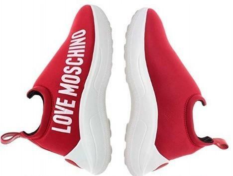 Love Moschino Sneakers Femmes JA15206 Neoprene Synthétique Rouge