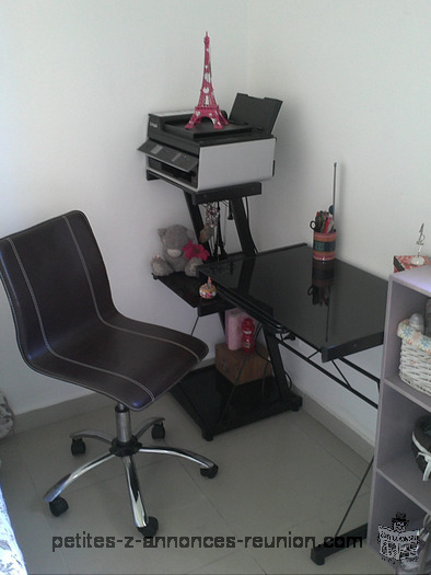 BUREAU + CHAISE ROULANTE 100€