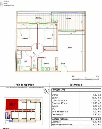 Appartement T3 neuf avec parking - Saint Denis