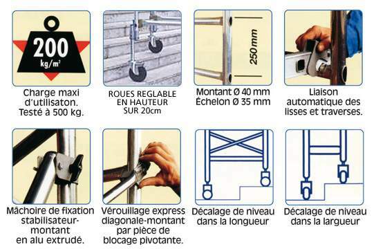 Echafaudage TUBESCA TOTEM 30