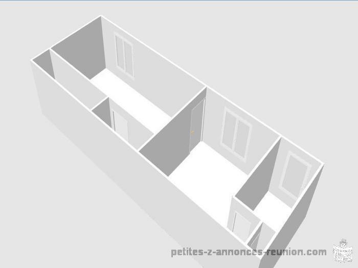 Locations Appartement 2 pièces - 45 m2 - Saint Denis