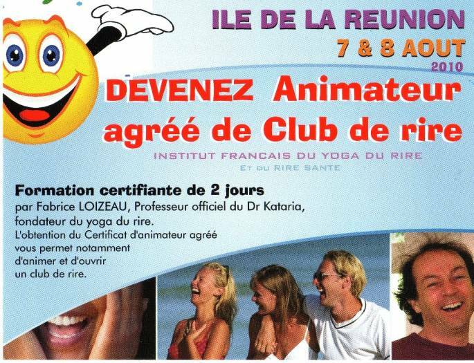 Devenez animatrice/eur agréé de yoga du rire 7 et 8 AOUT 2010