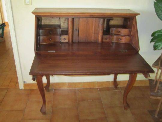 VEND bureau en teck style secretaire