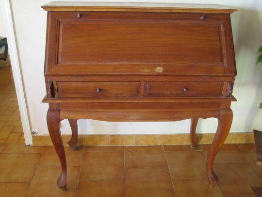 VEND bureau en teck style secretaire