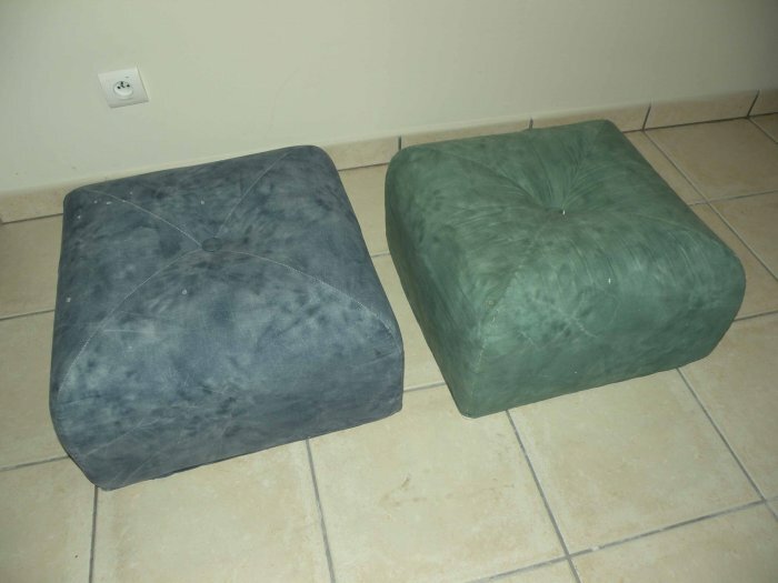 VENDS Lot de 2 POUFS DEHOUSSABLES