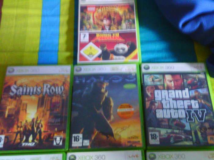 xbox 360 games + 9 60giga a controller recha