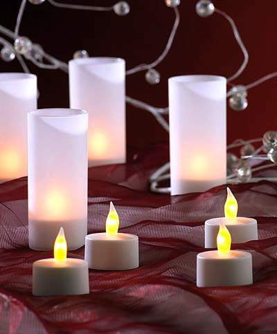 SUBLIME LOT DE 12 BOUGIES A LED POUR DECO DE TABLE, SOIREE, MARIAGE .