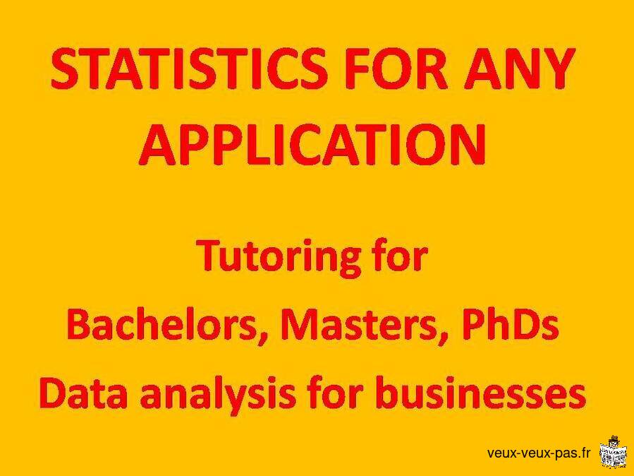 DATA MINING, STATISTICS TUTORING, THESIS CONSULTING BY PHD IN STATS