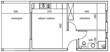 F2 Trois Bassins les hauts Meublé