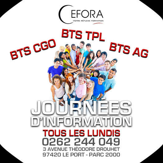 JOURNÉES D'INFORMATION BTS CGO - BTS AG PMI PME - BTS TPL