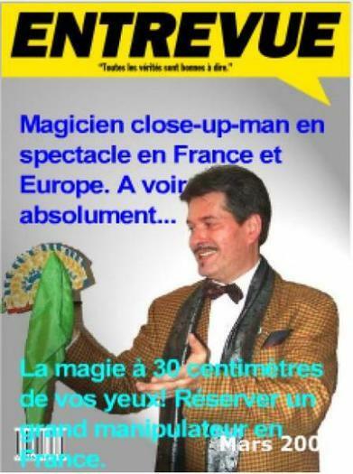 Spectacle de magie en close-up et salon à réserver dans toute la France toute l'année.
